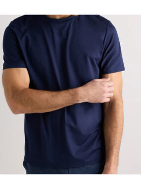 Quince Performance crew neck Tee t-shirt men Deep navy XL A005686